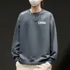 Nueva Camiseta de Manga Larga con Cuello Redondo para Primavera y Otoño 2025, Sudadera Gruesa Versátil de Moda, Camiseta Básica Unisex