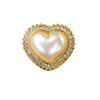 Fábrica directa de joyería de corazón de melocotón de aleación ropa tocado accesorios para el cabello accesorios de amor accesorios de perla de corazón de melocotón diy