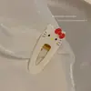 Pinza para el pelo estilo coreano linda de Sanrio para flequillo y cabello suelto Pinza de pico de pato Tocado Pinza para el pelo de niña Pinza lateral Accesorios simples para el pelo para mujer