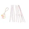 Cordón de Silicona Oso de Dibujos Animados Líquido Cubierta para Teléfono Móvil Auriculares Pendiente Corto para Memoria USB Cadena Colgante Calentador de Manos Cuerda de Silicona