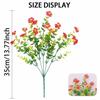 El comercio electrónico transfronterizo es especialmente para la decoración de la nueva flor artificial 5 eucalipto margarita hierba de primavera violeta fiesta