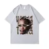 Camiseta con Estampado Gráfico del Rapero Young Thug Verano para Hombres y Mujeres g