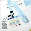 Portatarjetas de Teclado de Alto Valor Horizontal Abs Tarjeta de Identificación de Estudiante Tarjeta Escolar Portatarjetas de Agua Portatarjetas de Identificación para Hombres y Mujeres Cubierta Protectora Transfronterizo