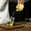 Venta Dropshipping Tetera de Arcilla Púrpura Hecha a Mano Yixing, Arcilla Mineral Original, Tetera Pequeña Ziyeshipiao para el Hogar, Juego de Té de Regalo