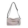 Bolso bandolera multicapa nuevo, casual y versátil, bolsa de tela portátil multibolsillo, bolso de hombro resistente al agua, monedero ligero