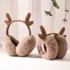 Orejeras de asta famosas en Internet, orejeras cálidas para mujer, orejeras cálidas, lindas orejeras de estilo coreano, orejeras de invierno para adultos
