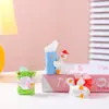 Caja Misteriosa Sueño Colorido del Ganso Figura de Mascota Linda de Dibujos Animados Juguete de Moda Adorno de Artesanía de Resina Decoración de Escritorio
