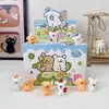 Caja sorpresa de figura de cachorro de dibujos animados linda, adorable decoración de escritorio y coche, regalo para niñas