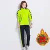 Conjunto Deportivo Estilo Nuevo Forrado de Polar Casual Pareja Ropa Deportiva para Correr Primavera y Otoño Conjunto de Dos Piezas de Manga Larga para Hombres y Mujeres para Mantenerse Caliente en Primavera y Otoño
