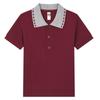 Camisa Polo de Manga Curta Infantil para Crianças Tops de Verão para Meninos e Meninas Camiseta com Gola Uniforme de Jardim de Infância Uniforme de Escola Primária