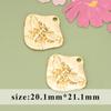 Novo Pingente de Marca da Moda Mais Vendido Cobre Cor Ouro Real 18K Preservação de Cor Pena Inseto Flor DIY Pingente de Joia