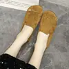 Zapatos retro de cuero suave de punta redonda y suela plana, nuevo modelo otoño 2026, zapatos casuales tipo Birkenstock sin cordones de gamuza para mujer