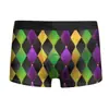 Nova Máscara de Carnaval Impressa em 3D Europeia e Americana Transfronteiriça Roupa Íntima Masculina Boxer de Seda de Leite Respirável Calções de Natação