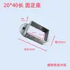 Base de Fijación para Barandilla Valla de Acero Zinc Barandilla de Balcón Accesorios de Enganche Tipo C Conector de Asiento Inclinado Dos Paquetes de Tarjetas Tres Paquetes de Tarjetas