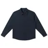 Colección nueva 2026: camisa de manga larga para hombre en un estilo retro, doblemente cepillada y tejida en color, que encarna una estética de "dinero viejo", con un diseño retro americano simple y discreto, creando un look de prenda exterior ligero y lujoso