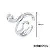 Anillo Abierto de Acero Inoxidable Estilo Coreano para Mujer, Diseño Único Minimalista de Lujo Ligero de Nicho, Moda Europea y Americana para el Trabajo