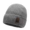 [Personalización de gorro de punto] Gorro de lana cálido de terciopelo grueso para invierno, gorro de algodón, gorro de ciclismo de invierno, resistente al viento y al frío.