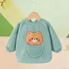 Babero Impermeable de Pana para Bebé para Comer, Anti-Suciedad, Otoño e Invierno, Babero Unisex para Bebé, Babero Infantil