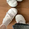 Colección Otoño 2026: Zapatos Planos de Velcro de Moda, Diseño de Lunares, Perfectos con Faldas, Estilo Mary Jane, Bailarinas de Ballet con Moño para Mujer