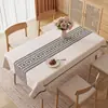 Toalha de Mesa Retangular, Impermeável, à Prova de Óleo, Toalha de Mesa Sem Lavagem, Resistente a Altas Temperaturas para Mesa de Centro, Luxo Leve, Sensação de Alta Qualidade, Jogo Americano de Novo Estilo