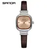 Reloj de Cuarzo SANDA AliExpress Explosivo para Mujer Cuadrado de Diamante Compacto Casual Moda Todo Terreno