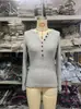 Suéter de Tricô Feminino Exportação Amazon Cor Sólida Slim Fit Versátil Manga Longa Pulôver Tricô Slim Fit