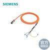 Cable de alimentación prefabricado 4x 2.5 para motor S-1FL6 HI 400V con tamaño de bastidor V70/V90 B y C MOTION-CONNECT 300 sin enchufe para motor UL Dmax = 9.7mm longitud (metro)= Versión de motor de 5 m con conector recto