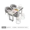 Oferta Especial Multifuncional Econômico Duplo Luxo Mesa de Manicure Estilo Ins Mesa e Cadeira de Manicure Modernas Cor Creme