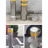 Bolardo Elevable Semiautomático de Acero Inoxidable 304 Poste de Advertencia Palo para Carretera Anticolisión Aislamiento Palo Móvil Área Residencial Escuela