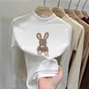 Ropa interior térmica para niñas: Colección Otoño/Invierno 2026, cuello semi-alto, camiseta de manga larga cepillada, top térmico de forro polar para niños