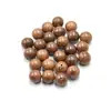 Atacado do Fabricante Contas Naturais de Sândalo Dourado Contas Redondas Pulseira DIY Pulseira Contas Soltas Material com Furo Contas de Sândalo