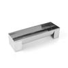 Transfronterizo en stock en stock acero inoxidable semicírculo retráctil ajustable molde para pastel molde para tostadas hogar mousse herramientas para hornear