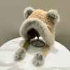 Atacado 25 Anos Outono e Inverno Novo Foto Real Popular Chapéu de Pelúcia Cabeça de Urso Chapéu Espesso Quente Proteção para Orelhas à Prova de Frio Chapéu Lei Feng