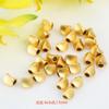 Cuentas Irregulares Retorcidas Chapadas en Oro de 18 Quilates Cuentas Sueltas Accesorios para Joyería DIY Cuentas Espaciadoras para Ensartar a Mano Materiales de Accesorios Pulsera Geométrica