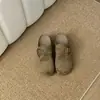 Sandalias Birkenstock de mujer de cuero con suela gruesa, adecuadas para usar en otoño, con suelas suaves, correas de hebilla y un diseño plano