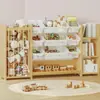 Nova estante de brinquedos de madeira maciça estante Montessori prateleira de armazenamento de brinquedos para jardim de infância organizador de brinquedos multicamadas