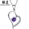 Puesto de Venta Caliente Suministro Collar Colgante para Mujer Forma de Corazón Accesorios Cortos Regalo Coreano para el Día de San Valentín para Novia