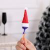 Decoraciones navideñas transfronterizas 2021 mini sombrero de Navidad sombrero de paleta navideña sombrero navideño de fieltro no tejido al por mayor