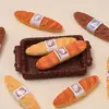 Bolsa de Gatito Linda Baguette Juguete de Comida Dibujo Animado Hecho a Mano Accesorios de Joyería DIY Pegamento de Crema Resina Accesorios Pequeños Material para Pasador de Pelo
