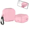 Funda Protectora Bluetooth para Auriculares Samsung Galaxy Buds4/4Pro con Soporte de Patrón Lichi, Carcasa Blanda Simple Modelo Nuevo