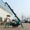 Mini grúa araña para instalación de energía eólica, grúa pluma autopropulsada, grúa araña de orugas de 1.2 toneladas controlada remotamente