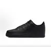 Réplica de alta qualidade Air Force 1 branco puro, AF1 cor trigo, versão original, Guerreiro Negro, tênis pretos unissex