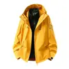 Nueva chaqueta de alta calidad para parejas, tres en uno, desmontable, para exteriores, de grafeno, para hombres y mujeres, a prueba de viento e impermeable