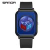 Sanda Cubo de Rubik Creativo Reloj Deportivo Fresco Pequeño para Estudiantes Hombres y Mujeres Casual Multifunción Luminoso Impermeable Reloj Electrónico