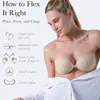 Parche de silicona para pezones de mango más vendido en línea, sujetador invisible fino sin costuras, ropa interior de silicona transpirable bioadhesiva