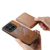 Adequado para Xiaomi 15/14t Magnético Simples Destacável Estilo Porta-Cartão Capa Traseira para Celular Xiaomi Poco C71/X7Pro