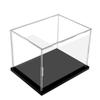Caja de exhibición de acrílico transparente, bloques de construcción hechos a mano, modelo de animación, vista de calle, caja ciega, caja de almacenamiento de acrílico, cubierta antipolvo