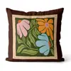 Cojines Decorativos para Sofá con un Estilo Vintage de Alta Gama, Cojines de Arte Melard, Fundas de Almohada para Cabecero con Ilustración Floral Retro, Venta al por Mayor