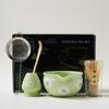 Conjunto de chá matcha japonês transfronteiriço, conjunto com 7 peças, caixa colorida, fabricantes de explosões de cerâmica da Amazon de alta qualidade
