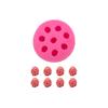 Cuatro pétalos naranjas uva manzana fresa fruta DIY pastel de chocolate molde de silicona decoración modelado horneado
